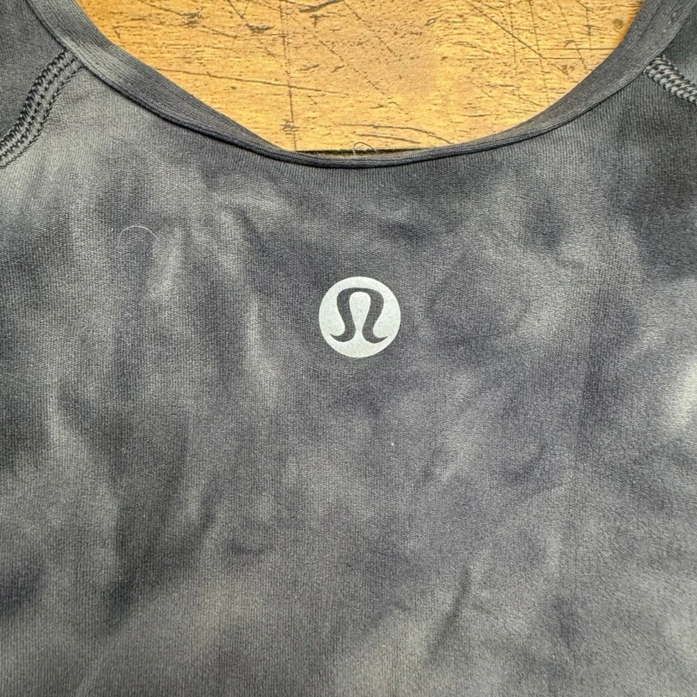 Lululemon Align Short Sleeve Cropped TIE DYE Top Women's Size‎ 4